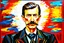 Placeholder: Nikola Tesla in the style of piccasso