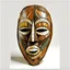 Placeholder: picasso africaans body brown abstract mask