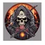 Placeholder: Gnome explosion skull death blood, undertaker,fire & smog