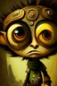 Placeholder: small psychonauts big eyes being a bandit brutal chief