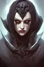 Placeholder: dark evil necromancer, d & d, fantasy, portrait, highly detailed, headshot, digital painting, trending on artstation, concept art, sharp focus, illustration, art by artgerm and greg rutkowski and magali villeneuve