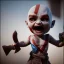 Placeholder: Cute baby video game god of war krotos, holding axe, mytology, 8k resulation, cinematic, cinema4d, hyper detailed, cinamtic lighting, octane render, unreal engine 5, realistic