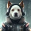 Placeholder: Cyberpunk Portrait of cyborg dog child with brown hair and with cute face, north pole snowy vibe , perfect composition, hyperrealistic, super detailed, 8k, high quality, trending art, trending on artstation, sharp focus, studio photo, intricate details, highly detailed, by greg rutkowski