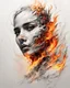 Placeholder: art, abstract, human, burning edges, (intense and emotional visual experience:1.5), (captivating and fiery ambiance:1.3), (dramatic and captivating essence:1.2), (fiery details:1.3), white background