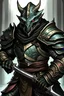 Placeholder: Dragonborn holding a sword