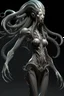 Placeholder: gorgeous female humanoid alien model, tentacles