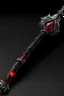 Placeholder: A sorceress evil staff that is a mix colors of red and black crystals and sharp edges
