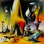 Placeholder: adrenochrome melanin reveries, surrealism, by Yves Tanguy, by Graham Sutherland, abstract