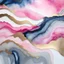 Placeholder: Alcohol ink art. Vibrant, fantasy, delicate, ethereal. Shades of pink, grey, dark blue, on a white background, like waves on shore. gold ink drip.