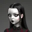 Placeholder: wednesday addams, wednesday addams hair, dark make up, gothic, black dress