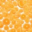 Placeholder: orange in water drops, transparent background