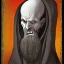 Placeholder: Nosferatu with tentacle beard grey skin and vampire fangs as a Russian Orthodox bishop