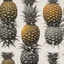 Placeholder: Concept abstract shape of a pineapple "stages"