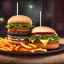 Placeholder: a photo royal fast food, burger, fries, coffee, nuggets, salad, isolated, portrait, hyper detailed, cannon camera, intricate photo realistiv, 8k, UHD --q 2 --v 4 --upbeta