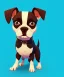 Placeholder: Cute dog, one colour background