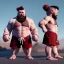 Placeholder: Zangief toddler, full body, hyper realistic, dramatic lighting, unreal engine 5, 8k