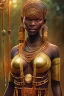 Placeholder: A photo taken from an african village "avengers", <character or scene>, kente, cinematic lighting --v 4 --q 2