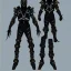 Placeholder: cyber ninja, black metal armor, futuristic suit, imperious, 8k resolution concept art