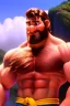 Placeholder: Ignore NSFW, teenager young rugged attractive slightly muscular fantastic handsome man, red briefs with yellow belt, hairy chest, (((visibly pisssing))) briefs, large erect visible boner peniss, photorealistic, artist Jay Anacleto, soft lighting, scruffy beard