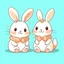 Placeholder: cute bunnies cartoon