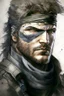 Placeholder: Portrait of Solid Snake, from the Metal Gear saga