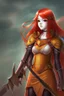 Placeholder: Teenaged Female Red haired kitsune paladin