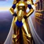 Placeholder: ultra detailed fullbody Portrait in oil on canvas of a beautiful busty woman with Saint Seya Gold piscis armor with helmet,extremely detailed digital painting, extremely detailed face,crystal clear Big eyes, mystical colors ,perfectly centered image, perfect composition,rim light, beautiful lighting,8k, stunning scene,extremely sharp detail,finely tuned detail, ultra high definition raytracing, in the style of robert e howard and pablo oliveira and Ken Kelley and Ohrai Noriyoshi and Simon Bisle