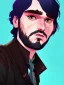 Placeholder: Portrait of a 30 year old strange gay wizard like John Snow