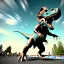 Placeholder: A dinosaur wins the Boston Marathon