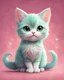 Placeholder: A delightful and adorable cartoon illustration featuring a cute mint-colored cat against a charming pink background, (delightful illustration:1.4), (adorable cartoon cat:1.5), (charming pink background:1.3), (expressive mint hues:1.2), inspired by the styles of cute cartoon artists, trending on ArtStation, Intricate, Sharp focus, vibrant lighting, (whimsical:1.4), (playful ambiance:1.3), (lush fur details:1.5), Cartoon, Masterful, Captivating, High Detail, Cinematic view