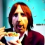 Placeholder: Scottish Tom Petty eating a burrito in heaven, neon