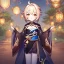 Placeholder: potrait of genshin in genshin ((genshin)) ((genshin ingame outfit)) wearing a short skirt, black short hair, orange eyes, princess, age 17, wearing a kimono