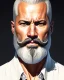 Placeholder: "MIddle aged white human male, with a trimmed but uneven beard, piercing eyes with slick back hair, full-scale head and shoulders portrait, 8k resolution concept art portrait by Greg Rutkowski, Artgerm, WLOP, Alphonse Mucha dynamic lighting hyperdetailed intricately detailed Splash art trending on Artstation triadic colors Unreal Engine 5 volumetric lighting Splash art fantasy"