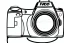 Placeholder: Vector DSLR Camera Photography Vector Vector Illustration