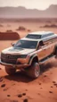 Placeholder: a long pickup limousine doing stunt jumps on mars ,bokeh like f/0.8, tilt-shift lens 8k, high detail, smooth render, down-light, unreal engine, prize winning