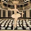 Placeholder: a ballerina in an Art Deco ballroom, by artist "Ingrid Umber",by artist "Sienna Lamberts"