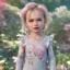 Placeholder: Lilly rose depp toddler, full body, floral clothes, dynamic pose, tokio background, dramatic lighting, hyper realistic, unreal engine, 8k, upscale