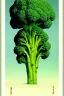 Placeholder: As three color image of a broccoli "insect" hybrid , by kawase hasui, moebius and edward hopper,gustave dore, colorful flat surreal design, hd, 8 k, artstation