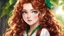 Placeholder: (masterpiece:1.3), (high quality:1.3), (best quality:1.3), official wallpaper, official art, 25 year old young, (pointy ears:1.2), (reddish hair:1.3), almond eyes, (green eyes:1.1), [long hair], [curly hair], (eye shadow:1.1), 162cm tall, oval face, snub nose, heart-shaped lips, (arched eyebrows:1.1), (skinny:1.1), ballgown, rhg, a woman in a red cape, wearing rhg, wearing a ballgown, beautiful face, perfect face, perfect eyes, perfect skin, detailed eyes, detailed hair,