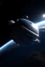 Placeholder: small spaceship floating in space, with a planet behind