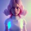 Placeholder: isometric clean art of super cute nerd girl, soft lighting, soft pastel gradients, high definition, 3d icon clay render, blender 3d, studio lighting, god rays, octane render, unreal engine 5