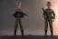 Placeholder: G.I. Joe doll soldier Donald Trump, big gun,boots, helm, Trump facial detail,trump, helmet