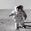 Placeholder: Astronaut chilling at a luxury hotel on the moon