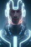 Placeholder: cyberpunk, head, men, portrai, tron