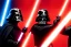 Placeholder: cats Luke Skywalker and Darth Vader fighting with light sowords