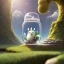 Placeholder: A studio ghibli characters in a jar floating, super high resolution, professional photograph, in focus, beautiful detail, professional digital art, stunning 4k, volumetric light, Award-winning photograph, photography, tokio background