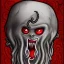 Placeholder: Vampire with yellow eyes with Cthulhu tentacle beard grey skin and vampire fangs and vampire bat nose as a Russian Orthodox