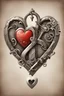 Placeholder: Heart, lock and key And the letter S and letter Z