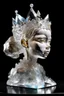 Placeholder: prehistoricore photorealistic transparent hominid crystal princess