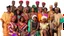 Placeholder: Nigerians from different ethnic and tribal groups posing for a picture dressed in the ethnic attire